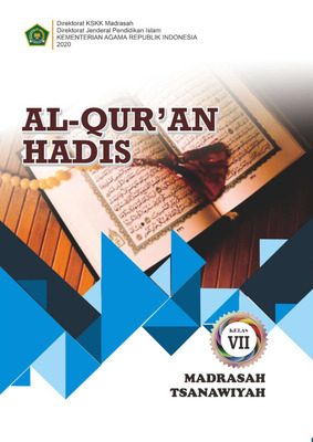 Cover AL-QURAN_HADIS_MTs_KELAS_VII_KSKK_2020